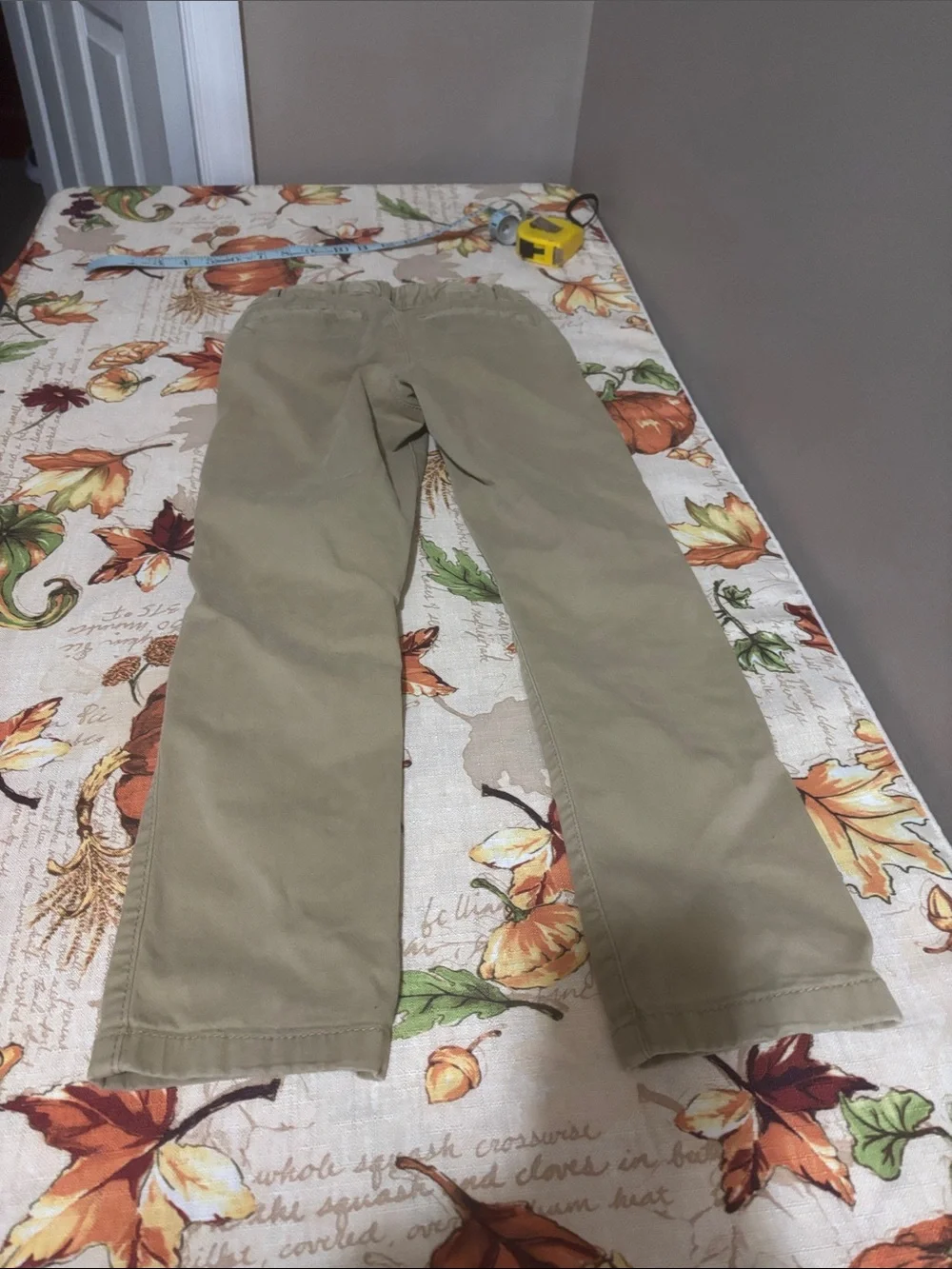 Khaki Straight-Leg Pants - Neutral Tan